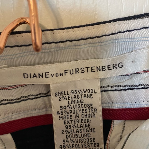 Navy DVF Trousers, 5 - Picture 5 of 8